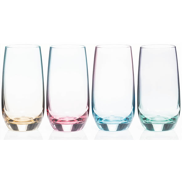 Newgrange Living - Two Tone Lustre Hiball Glass Set (4)