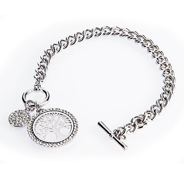 Newgrange Living - Silver Tree of Life Toggle Bracelet