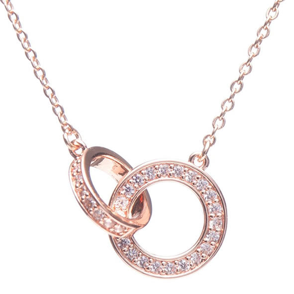 Newgrange Living - Rose Gold Interlocking Pendant