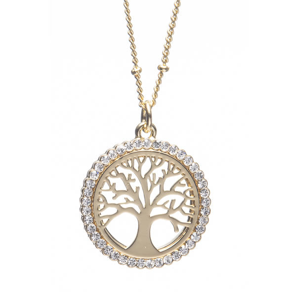 Newgrange Living - Gold Tree of Life Pendant