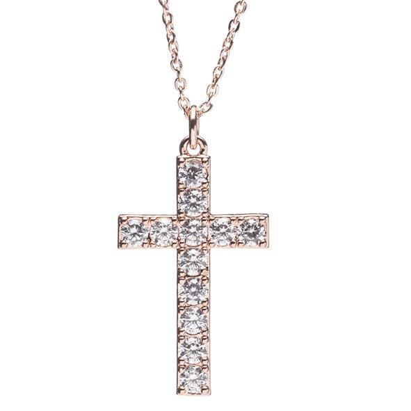 Newgrange Living - Rose Gold Diamond Cross