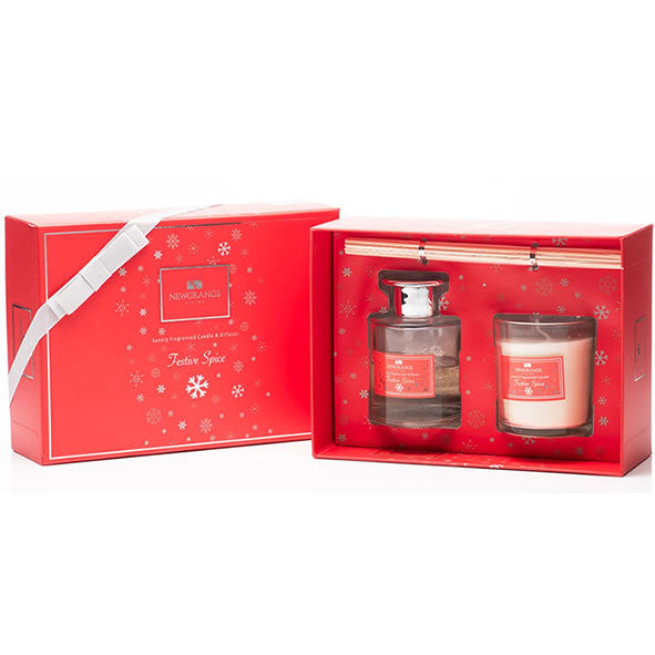 Newgrange Living - Festive Spice Candle & Diffuser Gift Set