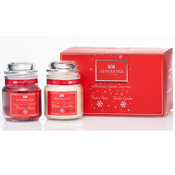 Newgrange Living - Christmas Luxury Candle Jar Pair