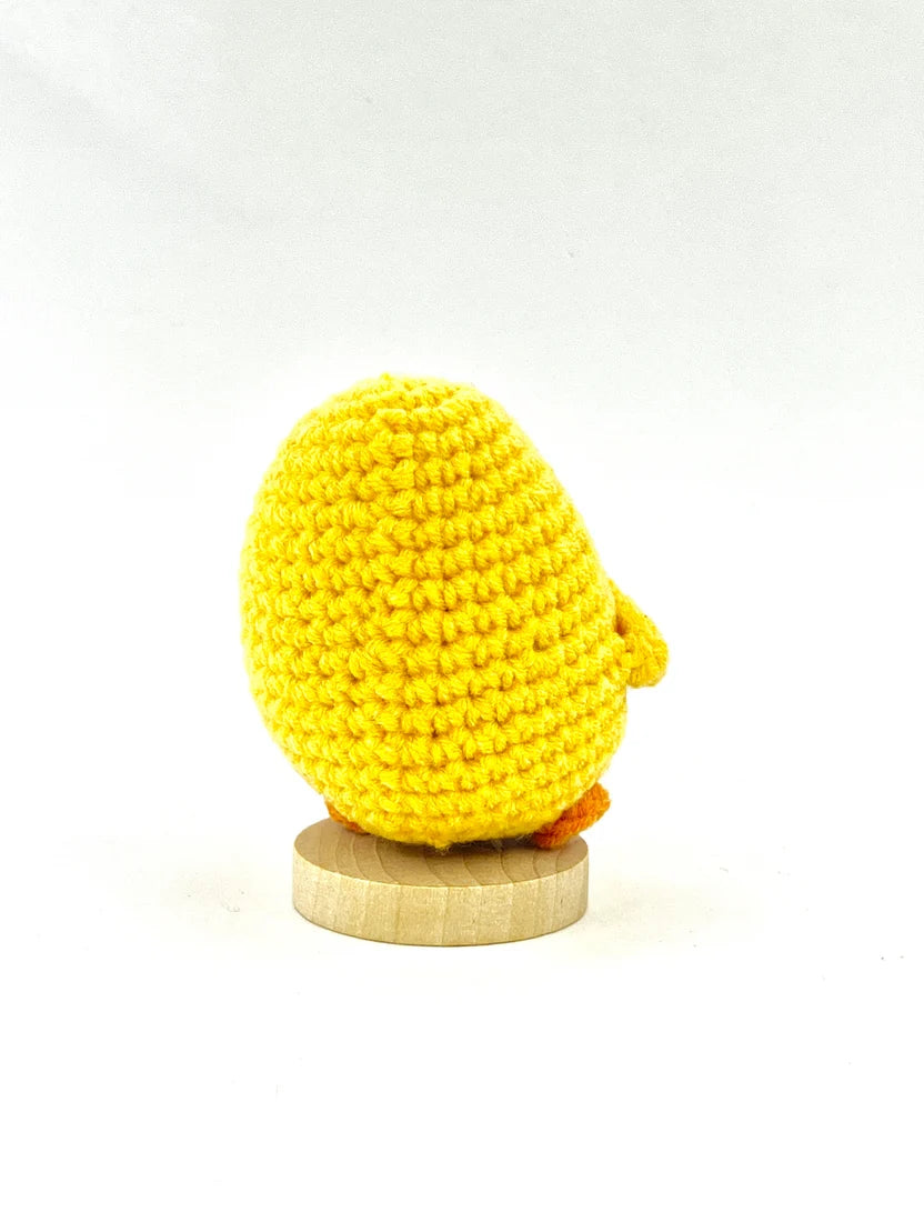 Positive Duck Crochet Ornament - Handmade Gift