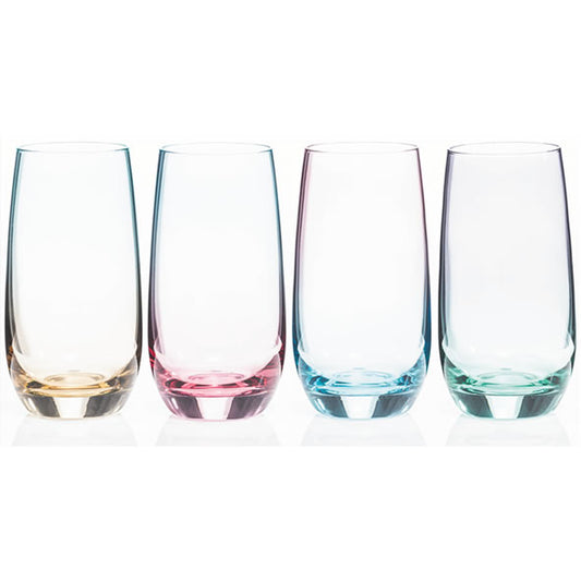 Newgrange Living - Two Tone Lustre Hiball Glass Set (4)