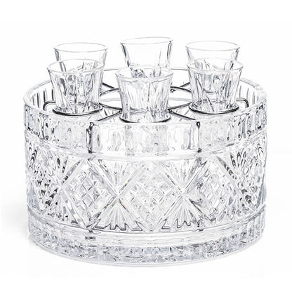 Newgrange Living - Adare Shot Glass Set (6) With Ice Bucket & Bottle Holder