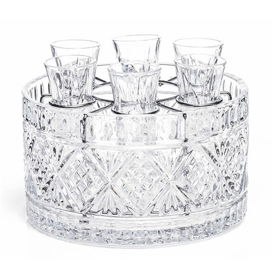 Newgrange Living - Adare Shot Glass Set (6) With Ice Bucket & Bottle Holder