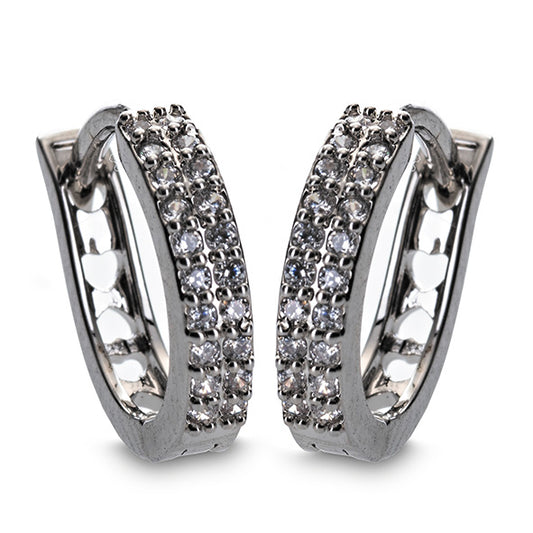 Newgrange Living - Diamante Hoop Earrings
