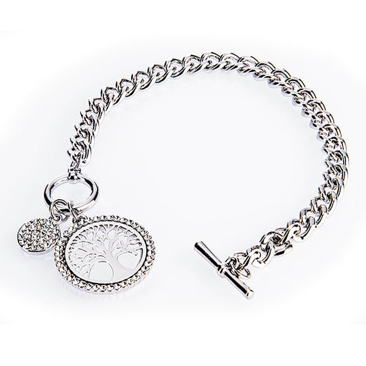 Newgrange Living - Silver Tree of Life Toggle Bracelet