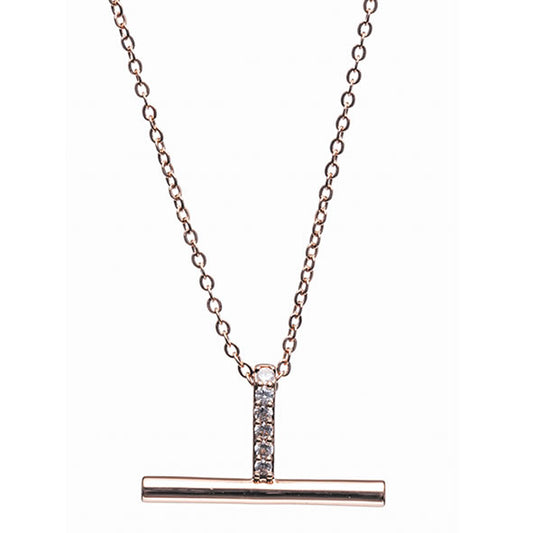 Newgrange Living - Rose Gold T-Bar Pendant