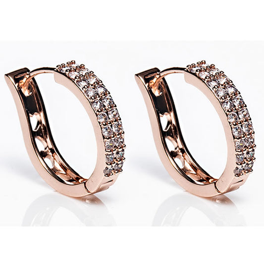 Newgrange Living - Rose Gold Large Hoop Earrings