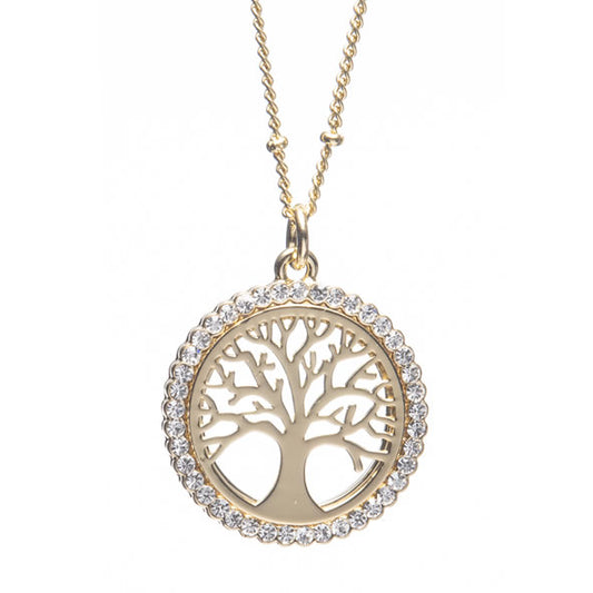 Newgrange Living - Gold Tree of Life Pendant