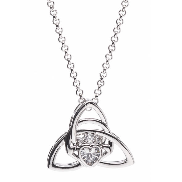 Newgrange Living - Silver Trinity Knot Pendant