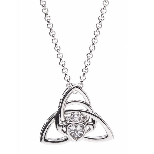 Newgrange Living - Silver Trinity Knot Pendant