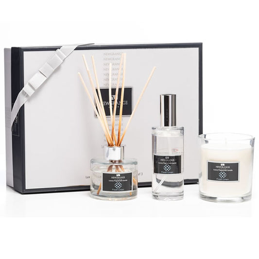 Newgrange Living - Fresh Linen Luxury Room Spray, Diffuser & Candle Set