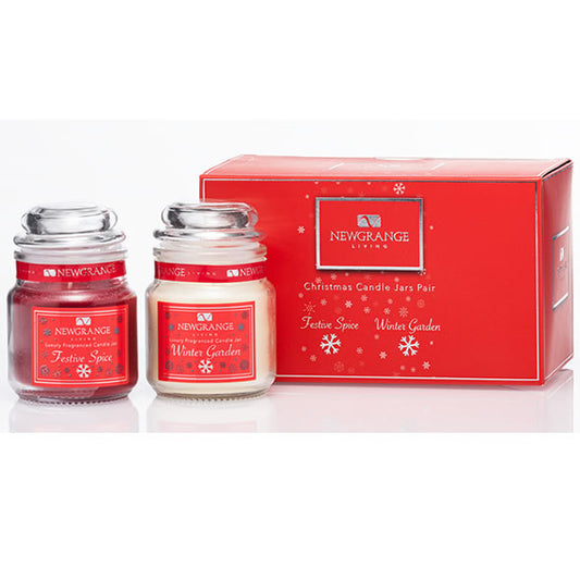 Newgrange Living -  Christmas Luxury Candle Jar Pair