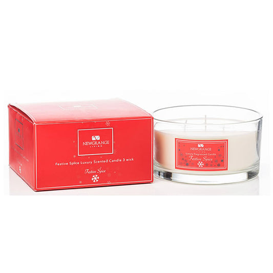 Newgrange Living - Festive Spice 3-Wick Candle