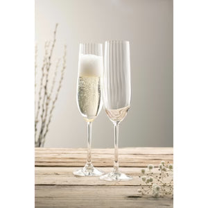 Galway Crystal - Erne Champagne Flute Glass Pair