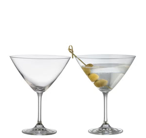Galway Crystal - Elegance Martini/Cocktail Glass Pair