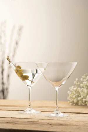 Galway Crystal - Elegance Martini/Cocktail Glass Pair