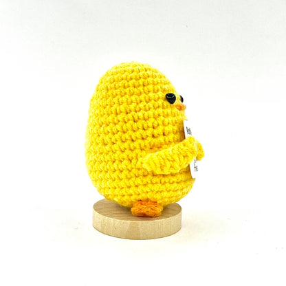 Positive Duck Crochet Ornament - Handmade Gift