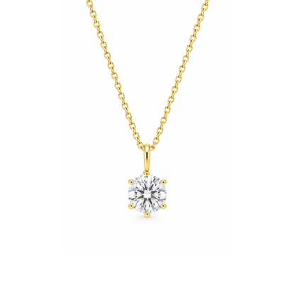 Gold Single Diamante Necklace
