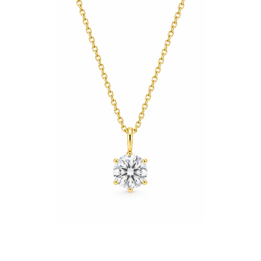 Gold Single Diamante Necklace