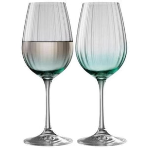 Galway Crystal - Erne Wine Glass Pair Aqua
